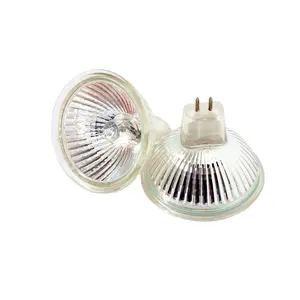 HoneyFly MR16 할로겐 램프 전구 12V 2700-3000K 75W GU5.3 + C 스포트라이트 따뜻한 백색광 밝기 조절이 가능한 투명 유리 실내