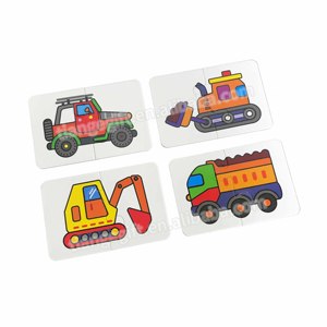 Boîte à <span class=keywords><strong>pizza</strong></span> personnalisée avec logo, emballage amusant, design original, 2 mm simple, 2 pièces, puzzle, cartes flash pour voiture - Product Image 3
