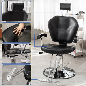 Silla de Barbero Ligera, Silla de Salón de Belleza para Recortar Cejas, Ajustable y Plegable, Equipo de Salón y Spa - Product Image 4