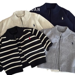 Child Star Circle Boys Knit Cardigan Zipper Front Striped Autumn Outerwear For Kids - Product Image 4