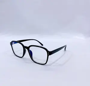 Venta caliente promocional de alta calidad multicolor Bloqueo de computadora cuadrado gran marco óptico anti luz azul gafas