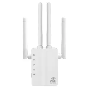 SYW WPS 쉬운 설정 와이파이 범위 확장기 1200Mbps 듀얼 밴드 와이파이 중계기 2.4/5GHz 인터넷 와이파이 신호 부스터