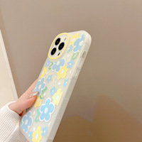 Coque de téléphone transparente à motif floral peint à l'huile, design intégral pour iPhone 18, 17 Pro Max, 16, 15, 14, X, 8P, style féminin