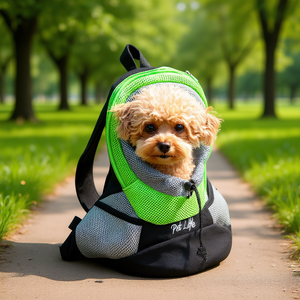 Sac à dos de transport pour animaux de compagnie Supreme, fermeture éclair en maille, pour petits chiens, toutes saisons, voyage - Product Image 2
