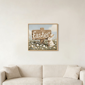 Décoration murale de Pâques : Impressions d'animaux à <span class=keywords><strong>effet</strong></span> néon LED avec <span class=keywords><strong>un</strong></span> motif de lapin mignon, idéal pour la décoration intérieure - Product Image 2