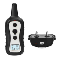 Collier de dressage pour chien Hot Dog en nylon et plastique, étanche IPX7, rechargeable, télécommande, collier anti-aboiement pour l'obéissance canine