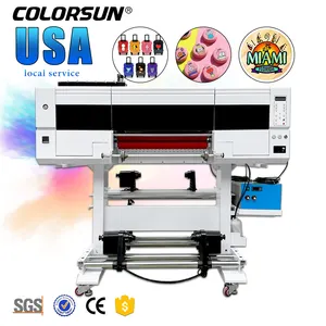 Nuevo 3 xp600 cabezales de impresión DTF UV impresora plana UV impresora de inyección de tinta y cortador de plotter de vinilo UV DTF pegatina impresora lámina dorada