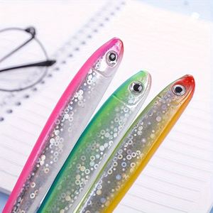 15 Bolígrafos de Gel Creativos con Diseño de Peces y Animales Marinos, Bolígrafos Creativos con Forma de Pez, Artículos de Papelería para Publicidad o Regalo por Pen Craft - Product Image 4