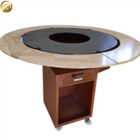 Zone de barbecue extérieure, foyer - Barbecue au charbon de bois en acier corten avec une durabilité longue durée