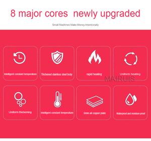 Máquina Multifunción para Hacer Panqueques, Soufflés y Otros Productos de Panadería, con Doble Cabezal y Equipo Comercial para Snacks - Product Image 5