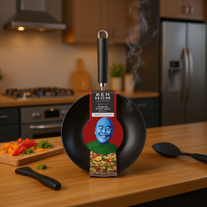 Wok en acier au carbone Ken Hom 27 cm antiadhésif Excellence - Product Image 3