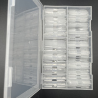 Nouveau N17148 Moule carré 2 en 1 double face en PP pour capsules Popit d'extension d'ongles, formes doubles pour capsules d'ongles