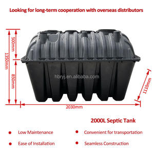 ระบบถังบำบัดน้ำเสียพลาสติก500แกลลอนแบบพกพาห้องโดยสารขนาดเล็กสำหรับขายระบบถังบำบัดน้ำเสีย - Product Image 2