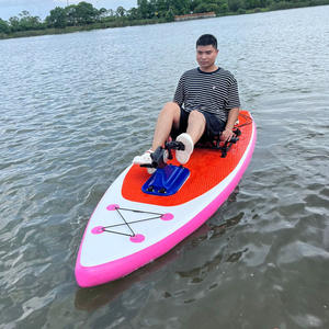 แพดเดิลบอร์ดแบบเป่าลมสำหรับเล่นคนเดียว พร้อมระบบขับเคลื่อนด้วยเท้า ที่นั่งอะลูมิเนียม อุปกรณ์เสริมสำหรับการเล่นแพดเดิลบอร์ดแบบยืนพาย พร้อมพวงมาลัยอะลูมิเนียม - Product Image 3