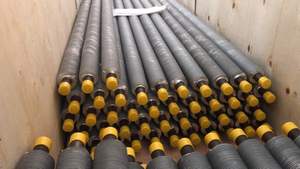 Tubo de aço extrusado acabado com alumínio para quilhas de troca de calor - Product Image 2