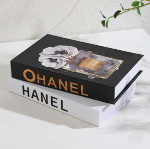 Caja Decorativa con Forma de Libro Falso para Decoración del Hogar, Juego de Decoración para Mesa de Centro con Diseño de Londres, Almacenamiento Oculto, Libro Falso de Tapa Dura - Product Image 2