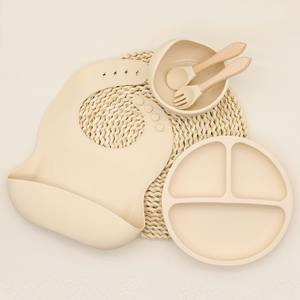 Juego <span class=keywords><strong>de</strong></span> Vajilla para Bebés ESTICK, Vajilla <span class=keywords><strong>de</strong></span> Silicona para Niños, Babero, Plato Dividido, Tazón Suplementario, Plato con Ventosa, Apto para Lavavajillas - Product Image 4