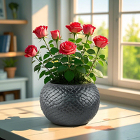 Pot de fleurs en résine en forme de tête de serpent Cobra, pot de fleurs en forme d'animal, pot de fleurs de bureau, succulente, décoration de table d'intérieur, décoration de jardin, ornement artisanal fait à la main