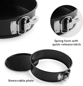 Non-Stick Quick-Release Round Springform <strong>Cake</strong> <strong>Tin</strong> with Loose Base - Product Image 4