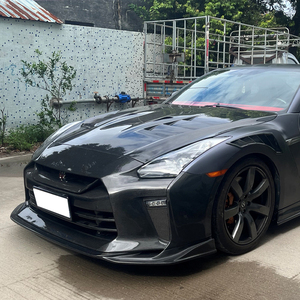 Kit de carrocería de fibra de carbono GTR35 Top Secret para <span class=keywords><strong>Nissan</strong></span> GTR 35, kit de carrocería con parachoques trasero delantero, falda lateral, capó, alerón - Product Image 6