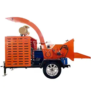 Công suất lớn cuộc sống lâu dài cây gỗ chipper Máy Nhà máy cung cấp DIESEL gỗ chipper với băng tải