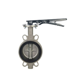 ISO5211 Leverดำเนินการเหล็กเหล็กหล่อCF8แผ่นPN16/Class <span class=keywords><strong>150</strong></span> Waferประเภทวาล์วผีเสื้อ - Product Image 6