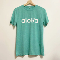 Op maat gemaakte V-hals T-shirts heren groothandel aangepaste print ontwerp katoen polyester leverancier