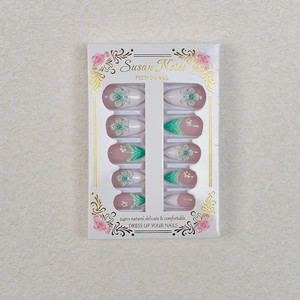 เล็บปลอม 3 มิติ สีเขียว แบบกดติด 24 ชิ้น - ทรงอัลมอนด์รูปหยดน้ำ <span class=keywords><strong>ลาย</strong></span>เกล็ด<span class=keywords><strong>ปลา</strong></span> สำหรับผู้หญิง งานปาร์ตี้ ขายส่ง รับผลิตตามแบบ OEM - Product Image 3