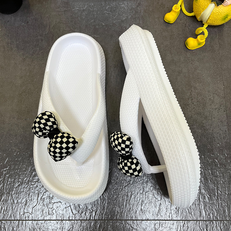 Women Summer Flip-flops Thick Soles Bow Sandals Fashion Flip Flops Slippers Wholesale
