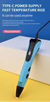 Stylo d'art 3D automatique 2, nouveau modèle professionnel, imprimante à crayon à dessin 5V, stylo d'impression 3D pour enfants, blanc
