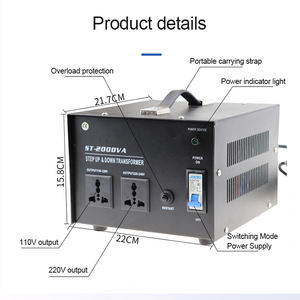 <span class=keywords><strong>Transformateur</strong></span> de puissance 2KW 3KW 5 KW <span class=keywords><strong>220V</strong></span>-<span class=keywords><strong>110V</strong></span> Convertisseur de tension abaisseur/élévateur pour charge <span class=keywords><strong>110V</strong></span> <span class=keywords><strong>220V</strong></span> 120V 240V 230V - Product Image 2