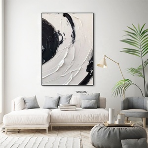 Dipinto a Olio Astratto 3D di Lusso Fatto a Mano <span class=keywords><strong>su</strong></span> <span class=keywords><strong>Tela</strong></span> per Suite di Hotel, Progetto di Decorazione Murale Commerciale Moderna - Product Image 2
