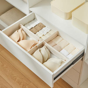 Estante de almacenamiento extensible antideslizante TPR, cajón de sujetalibros para el hogar, Partición de almacenamiento, plástico de inyección de aluminio para armario, hogar - Product Image 2