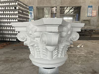 Base de colonnes romaines GRG de haute qualité, décoration extérieure pour la maison, base de pilier romain blanc pour bâtiments de style européen