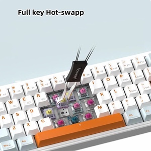 Monka 3067 2,4G Inalámbrico Tres modos RGB Hot Plug Junta Estructura Teclado mecánico - Product Image 4