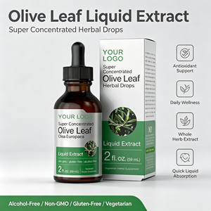 Extrait de feuille d'olivier <span class=keywords><strong>Olea</strong></span> <span class=keywords><strong>Europaea</strong></span> Naturel en gouttes liquides orales – Soutien immunitaire et antioxydant, Soutien énergétique, Complément alimentaire pour adultes - Product Image 1