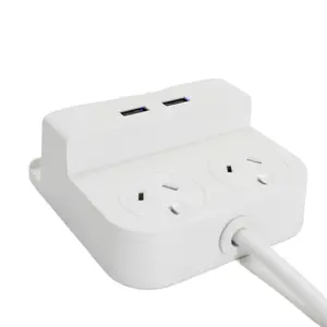 2023 Adaptador universal de viagem tomada aterrada com tomada adaptadora USB