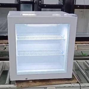ミニガラスドア冷凍庫55Lホワイト商用格安価格 - Product Image 1