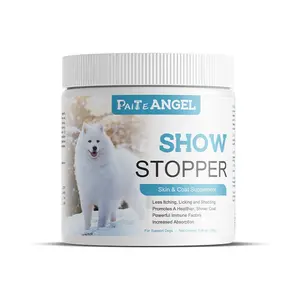 Show Stopper, suplemento para la piel del perro, alivio de la alergia estacional, piel con picazón, suplemento de probióticos para perros