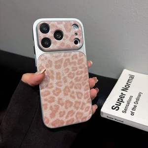 Funda Protectora para iPhone 17 Pro Max con Ventana Grande, Diseño de Leopardo Brillante, Textura de Cuero, para Apple 16, 15 - Product Image 6