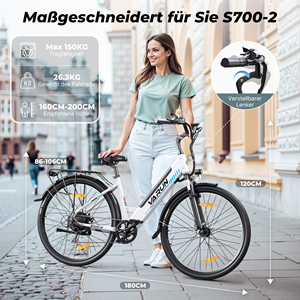 จักรยานไฟฟ้า VARUN ระยะทาง 60 กม. สำหรับในเมือง ขนาด 27.5 นิ้ว 250 วัตต์ ระบบช่วยปั่น 5 ระดับ เหมาะสำหรับการเดินทางในเมือง สำหรับวัยรุ่น สินค้าพร้อมส่งในยุโรป สั่งซื้อจำนวนมากจากโรงงานโดยตรง - Product Image 5