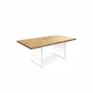 Tavolo fisso in legno massello Design moderno 100cm X 200cm Home Bar/cucina/tavolo da pranzo con altezza 76cm assemblato - Product Image 1
