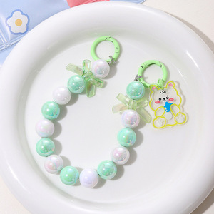 สร้อยลูกปัดเมอร์แมนแบบทำมือจี้กระต่ายแบบ DIY ประดับด้วยลูกปัดแบบไล่ระดับสีสำหรับจี้ถ้วยน้ำสำหรับนักเรียน - Product Image 3