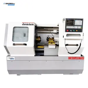 CK6140X750MM high precision low price metal horizontal fly cutter CNC turning lathe