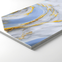 Carrelage effet onyx bleu brillant 60x120cm, résistant aux taches et à l'abrasion, fabriqué en Chine, disponible pour les hôtels (OEM).