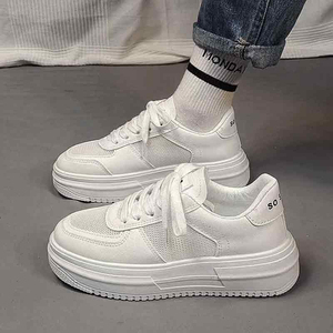 <span class=keywords><strong>Sneakers</strong></span> Chunky Bianche da <span class=keywords><strong>Donna</strong></span> in Offerta con Suola Spessa Mocassini Casual per Camminata Quotidiana Design Sportivo e Versatile - Product Image 3