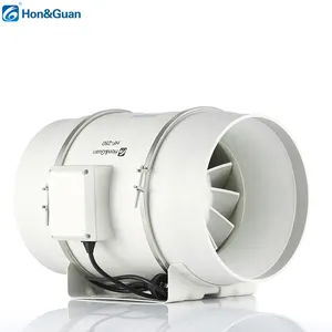 Hon&Guan 10-Inch AC Motor Mixed-Flow Inline Duct Fan Perfect for Office Manufacturing Plant Hotels Hospital