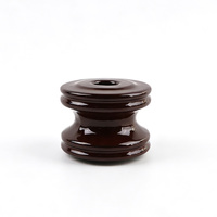Isolateurs de bobine en porcelaine basse tension de haute qualité ANSI 53-4, isolateur brun