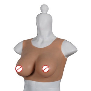 Cuello bajo Cosplay transgénero formas de pecho de silicona tetas realistas almohadillas potenciadoras de senos para hombre a mujer - Product Image 6