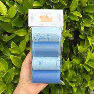 MMG Distributeur de sacs à déjections pour animaux de compagnie, écologique, portable et biodégradable, avec parfum floral/maritime, anti-fuite, pour chats et chiens, en HDPE EPI - Product Image 4